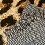 H&M houndstooth ruffle mini skirt Photo 3