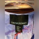 Cynthia Rowley NWT  Sleeveless Silk Marble Swirl Shirt. Size x-Small. Photo 4