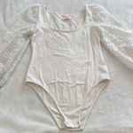Pink Lily Elegant Cream Lace Sleeve One Piece Photo 0