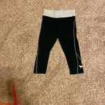 PINK - Victoria's Secret ❤️ Victoria’s Secret Pink Yoga Crop Leggings with Seafoam Green Mint Waistband 💚 Photo 5