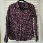 Tommy Hilfiger  / M / Burgundy Polka Dot Button Up Photo 1
