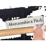 Abercrombie & Fitch NWT  Black Ribbed Knit Scoop Neck Cap Sleeve Mini Dress Sz XS Photo 3