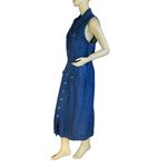 All Week Long Vintage 1990's cotton denim dress sz 14 petite Photo 4