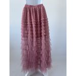 NWT Francesca's Rose Pink Tulle Maxi Skirt, M (b2A) Size M Photo 2