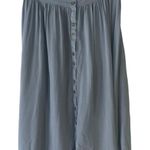 Urban Outfitters  Ecote Size‎ XS Blue Soft Button Maxi Skirt Photo 0