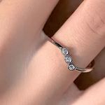 Boutique Sparkling Moissanite‎ Diamond Ring | 14k White Gold Plated Sterling Silver Photo 10