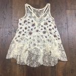 Free People Bell Lace Trapeze Cami Floral Tank Top Photo 2