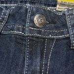 Women’s Zipper Bootcut Jeans Size 9 Rhinestone Embroidered Pockets Stretch Denim Blue Photo 10