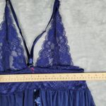 NWT Seven Til Midnight Blue Babydoll Lace Plunging Lingerie Top Navy Size L / XL Size L Photo 9