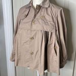 BCBGMAXAZRIA  Rain Peplum short trench Coat A-29 Photo 2