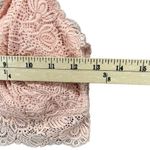 Auden Bralette L Pink Lightly Lined Racerback Lace Overlay Stretch Feminine Size L Photo 5