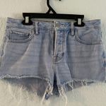 PacSun  Light Blue Denim Jeans Shorts Mid rise cutoffs size 25 Photo 0