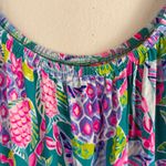 Lilly Pulitzer  Pink and Blue off shoulder Patterned skort romper size XS Photo 6
