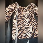 Boohoo Black and Cream Zebra Print Long Sleeve Dress Photo 11