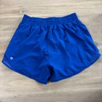 Lululemon Hotty Hot High-Rise Lined Short 4" Galactic Cobalt Blue Women Size 6 Photo 2