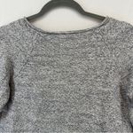 Lou & grey  Heathered Slate Blueish Grey and White Cotton Sweater Photo 6