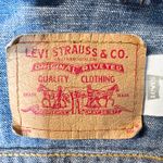 Levi's Y2K Trucker Jean Jacket Juniors XS Fitted Faded Stretch Denim Western VTG Photo 4