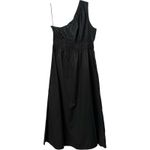 Rails NWT Selani Black One Shoulder Cotton Poplin Midi Dress Pockets Size XL Photo 4