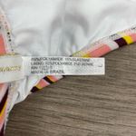 VIX by Paula Hermanny Brown&Yellow Watercolor Stripe Deep Plunge One Piece Sz.L Brown Size L Photo 9