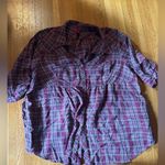 Xhilaration Pink Plaid Xhiliration Snap Flannel, Size 4X Photo 0