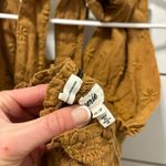 Aerie  Spring Fling Boho Eyelet Lace Halter Crossover Backless Smocked Dress NWT Photo 4