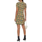 Maje  Rockinie Pleated Floral Plisse Crepe Puff Sleeve Mini Dress‎ Size 1 (small) Photo 1