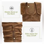 Vepose Women’s Camel Knee High Comfortable Boots Suede Slouch Flat Boots Sz 6. Tan Photo 13