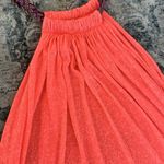 PITUSA Mini Dress Womens Standard Coral Cover Up Halter Flowy Beach Resort Boho Orange Size undefined Photo 1