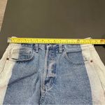 Cello High Waisted Two Toned Jean Shorts Photo 8