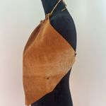 Handmade Camel Tan Suede Halter Top Size XS Photo 2