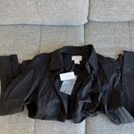 Loft NWT black Ann Taylor  dress shirt Photo 5