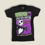 Disney  Nightmare Before Christmas Missing Jack Skellington Graphic Tee Black XS Photo 1
