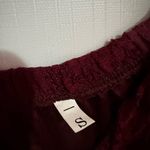 Short sleeve mermaid style evening gown in Burgundy Red Photo 2