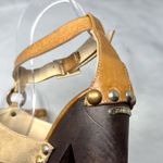 Jimmy Choo Chunky Platform Block Heel Studded O Ring Suede Leather Sandal Heels Photo 6