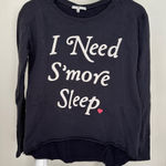 Junk Food Clothing Black Sweatshirt I Need S’more Sleep Logo Size Small Photo 0