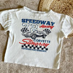 General Motors GM Corvette Speedway Racing Graphic Crop Tee Photo 0