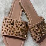 Cape Robbin  Studded Nude Slide Sandals Photo 2