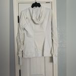 Lululemon  Dance Studio Jacket III Womens 10 White Hooded Full Zip Reversible Photo 5