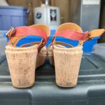 Kork-Ease  Austin Wedge Sandals Red Leather‎ Heel Slingback Women's 10 Comfort Photo 5