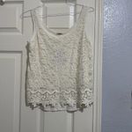 Mossimo Supply Co Ivory Tank Top Crochet Sz M Medium NWT Photo 9