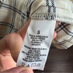 School girl beige , white and black plaid skirt Tan Photo 4