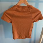 Urban Outfitters UO Small NEW Brown Cut out Teen Girl Short Sleeve Tee Shirt Top Photo 2