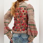 Free People  Heart Eyes Cardi Cardigan Sweater in Moonlight Hearts Combo Photo 1