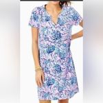 Lilly Pulitzer  Short Sleeve Essie Dress - Magnolia Lilac A Little‎ Jelly Size L Photo 1