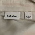 Babaton Aritzia Hyde Satin Matte Pearl Mini Wrap Dress Womens Size medium Photo 2