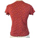 Olivia Rae  EUC Red Floral Shirt Size Small Photo 1