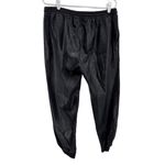 Scoop faux leather Black joggers pull on L casual fall winter active neutral Size L Photo 1