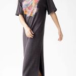 Natural Life Gray Floral Waffle Knit Maxi Dress Photo 0