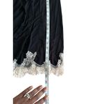 Womens Babydoll Lace Overlay Slip Dress Black & Beige Chemise Nightgown Medium Photo 6