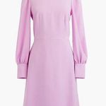 J.Crew Long Sleeve Dress Button Detail 365 Crepe Sundrenched Peony Lilac Size 6 Photo 0